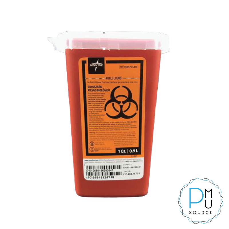 Medline 1 Quart Sharps Container