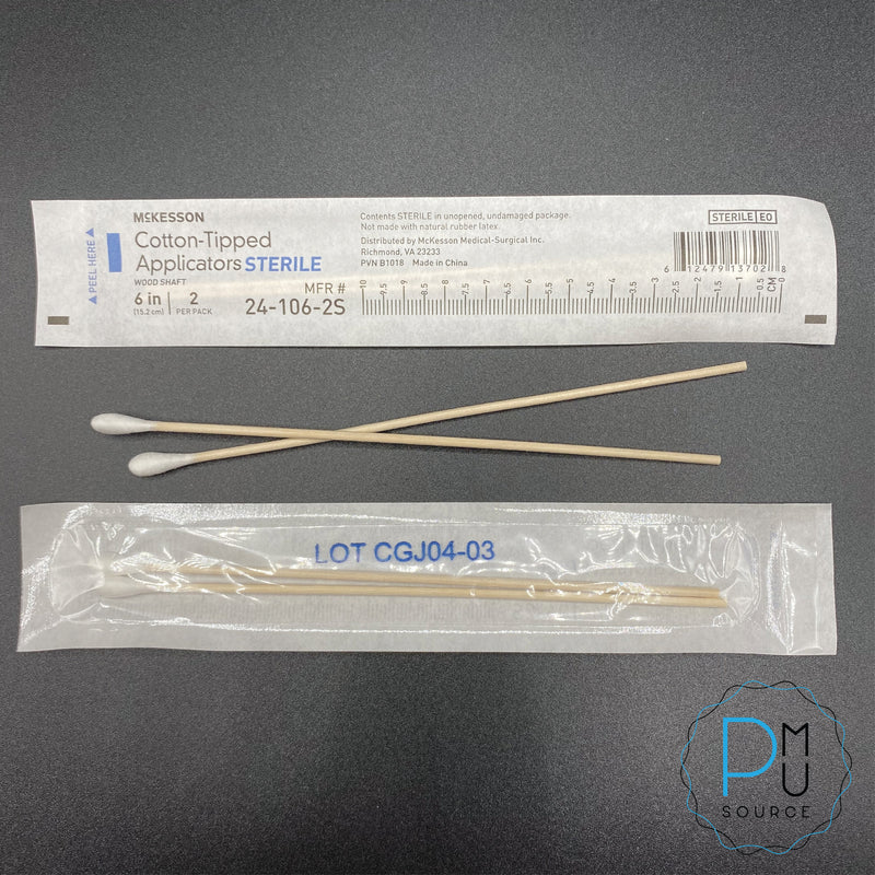 6 Inch Cotton Tipped Sterile Swab Stick